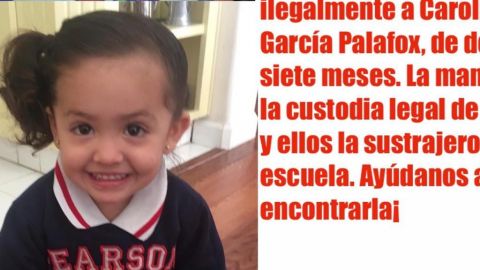 Madre busca a su pequeña Carolina