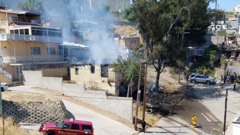 Incendio de casa habitación en la colonia Juárez,  delegación Centro