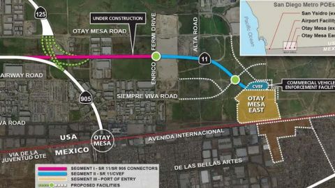 Avanza proyecto de cruce fronterizo Otay II en Tijuana