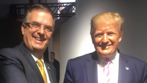 Por cumbre del G2O, Ebrard y Trump tienen "encuentro amistoso"