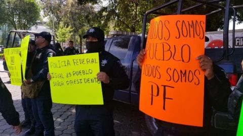 Se manifiestan elementos federales en Tijuana