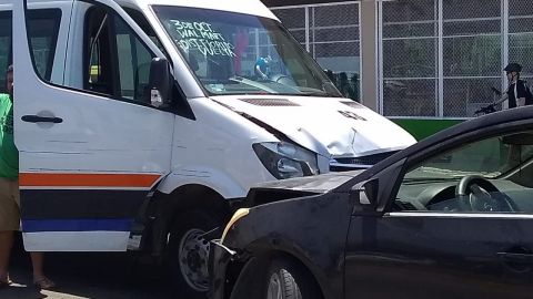 Chofer de transporte público lesionado por arma de fuego