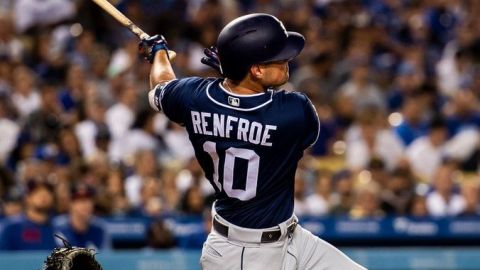 Renfroe pega un jonrón en triunfo de Padres ante Dodgers