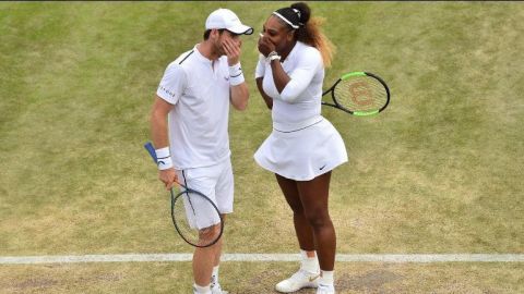 Serena y Murray, eliminados del dobles mixto en Wimbledon