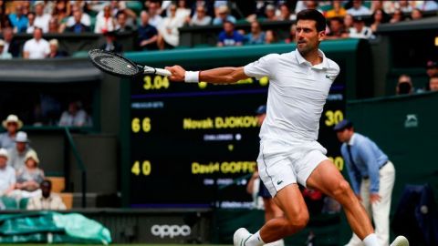 Novak Djokovic, primer semifinalista de Wimbledon