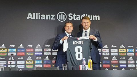 Ramsey fue presentado en Juventus: "Espero que podamos hacer historia"