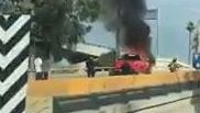 Se incendia vehículo en Vía Rápida oriente