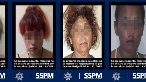 Policía Municipal asegura a cuatro mujeres narcomenudistas