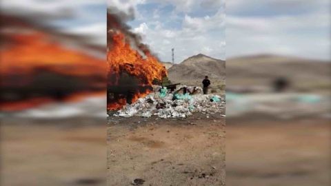 Incinera FGR más de dos toneladas y media de narcóticos en Baja California