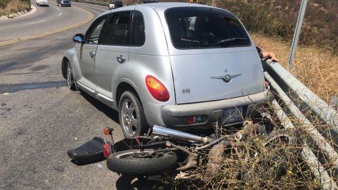 Un motociclista perdió la vida derivado de un choque en San Antonio de las Mina