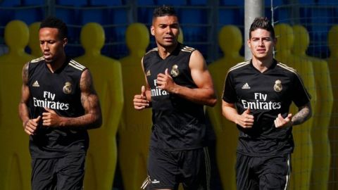 James Rodríguez vuelve a entrenar con el Real Madrid