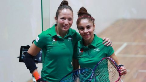 Longoria y Salas ganan oro en dobles de raquetbol en Lima 2019