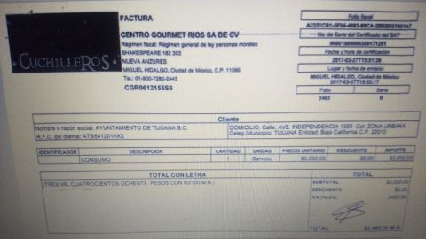 Funcionarios municipales de Tijuana gastaron 22 mil pesos en cuatro comidas