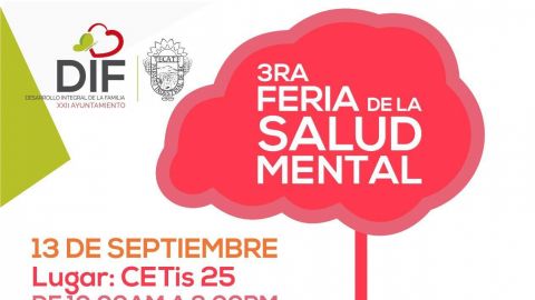Invitan a la Tercera Feria de la Salud Mental
