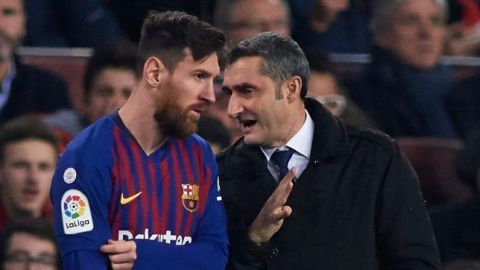 Messi ''sigue un proceso de recuperación normal'', dice Valverde