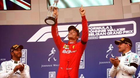 Leclerc logra su primera victoria en F1 al ganar el GP de Bélgica
