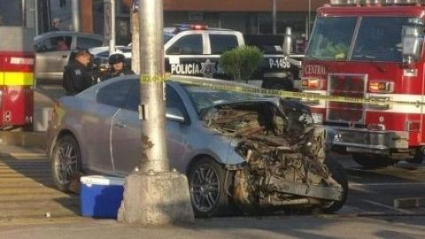 FOTOS: Muere policía de Tijuana en accidente de tránsito