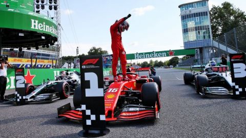 Charles Leclerc firma la ''pole'' para el GP de Italia