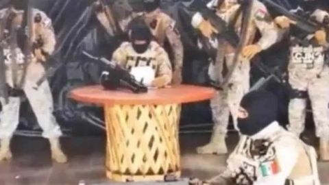 VIDEO: con miembros del CJNG fuertemente armados; hablan sobre Tepalcatepec