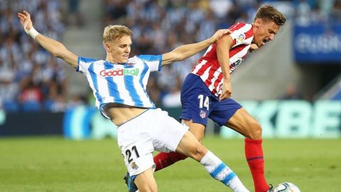 Atlético pierde invicto ante la Real; Herrera sigue sin jugar