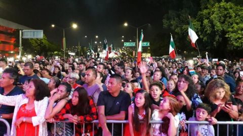Más de 20 mil llegan a festejar el Grito de Independencia