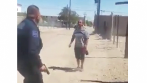 VIDEO: Abate policía a violento sujeto