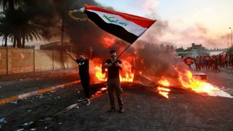 Aumentan a 40 los muertos en cuatro días de protestas en Irak