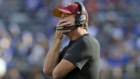 Redskins despiden a coach Jay Gruden tras inicio de 0-5