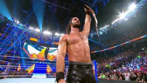 Seth Rollins derrotó a Brock Lesnar y recuperó el título universal de WWE