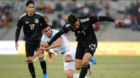 Selecciones de México y Argentina Sub-22 empatan en amistoso