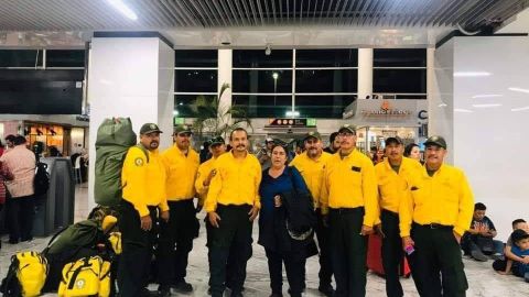¡Gracias Nayarit! Llegan bomberos de refuerzo a  Baja California