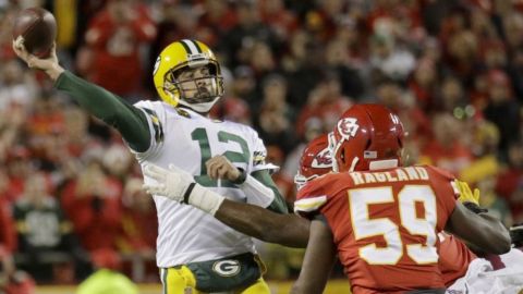 Rodgers y Jones llevan a Packers a triunfo sobre Chiefs