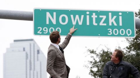 Renombran calle de Dallas en honor a Nowitzki