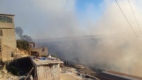 Incendio en la Colonia Divina Providencia