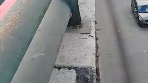 VIDEO: Daños en paso a desnivel de Casa Blanca y Las Torres de Tijuana