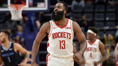 Harden aporta 44 puntos; Rockets vencen a Grizzlies