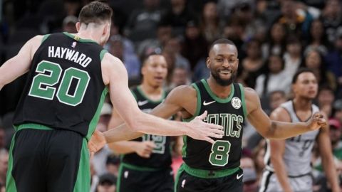 Celtics vencen a Spurs, pero Hayward se fractura mano
