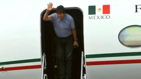 Así llegó Evo Morales a México