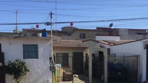 Aquí mató el policía municipal de Tijuana al perro amarrado