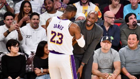 LeBron James, emocionado por la visita de Kobe Bryant