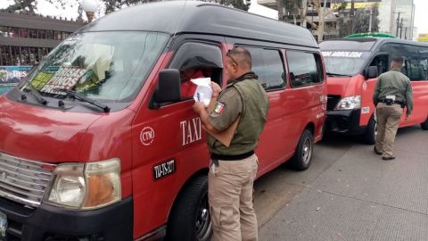 Llevan a cabo operativo para detectar irregularidades del transporte público