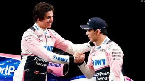 Stroll, "afortunado" de tener a Pérez de compañero