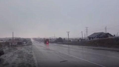 VIDEO: Cae nieve en La Rumorosa