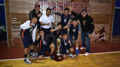 Tiene Delegacional de Basquet  nuevos campeones municipales