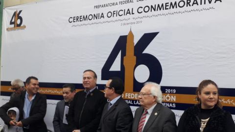 FOTOS: Celebran 46 años de la federalización de la preparatoria Lázaro Cárdenas