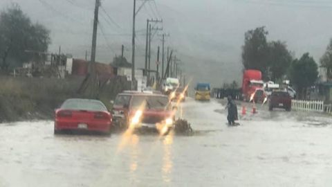 Vialidades afectadas por la lluvia en Tijuana