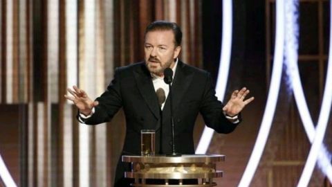 VIDEO: Ricky Gervais sorprende con mensaje en los Globos de Oro 😱