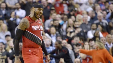 Anthony logra enceste del triunfo de Blazers sobre Raptors