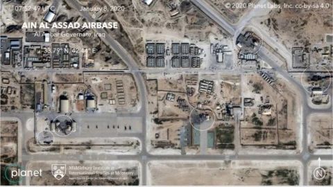 FOTOS: Imágenes por satélite de daños en base de EU atacada por Irán en Irak