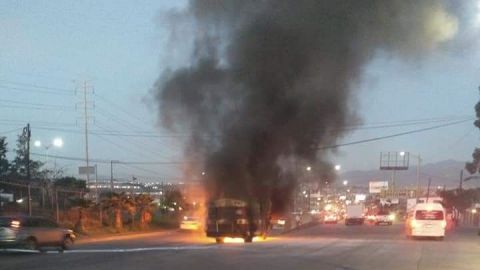 VIDEO: Se incendia calafia en plena carretera